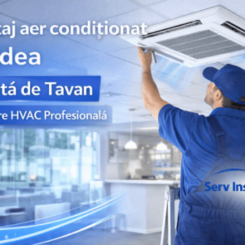 Instalare Midea tip casetă pentru spații comerciale și rezidențiale premium