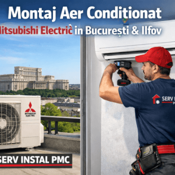 Serv Instal PMC oferă montaj aer condiționat Mitsubishi Electric în București și Ilfov. Instalatori autorizați, intervenții rapide și lucrare garantată 5 ani.