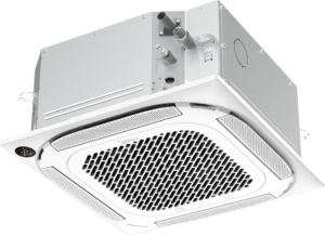 Aer conditionat caseta Midea Breezeless+ Compact 12000 BTU MCA4U-12HRFNX cu panou T-MBQ4-03AWD montat