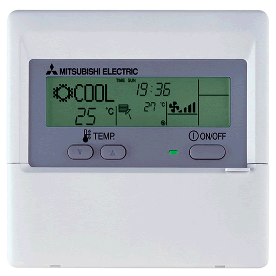 standardremotecontrollerparw21maa-1.png Mitsubishi Electric PAR-W31MAA - Controler e-series și Ecodan QAHV - imagine 1