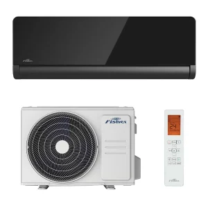 Set Fisher Art antracit: unitate interioară, exterioară și telecomandă