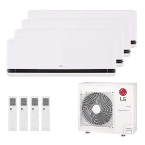 Aer condiționat multisplit LG DUALCOOL AI Air Deluxe 4 unități 3×9000+12000 BTU (H12S1DA + 3× H09S1DA + MU5R30)