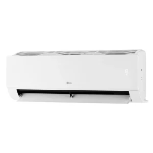 LG DUALCOOL Special W 12000 BTU cu flapsurile deschise și afișaj de temperatură