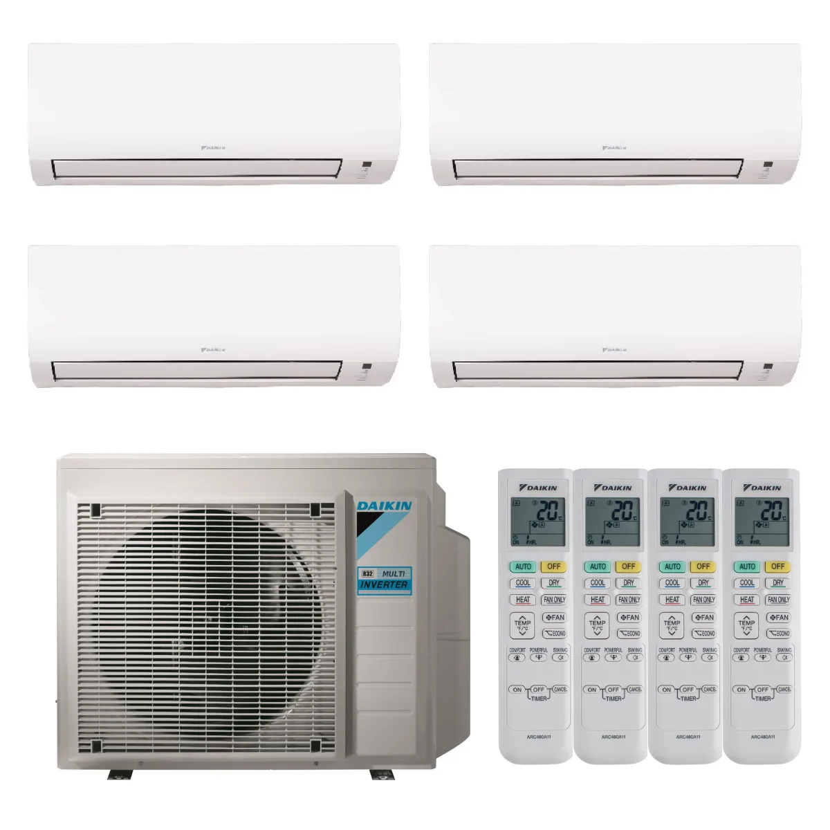 Multisplit Daikin Comfora 4 unități 4×9000 BTU Multisplit Daikin Comfora 4 unități 4×9000 BTU