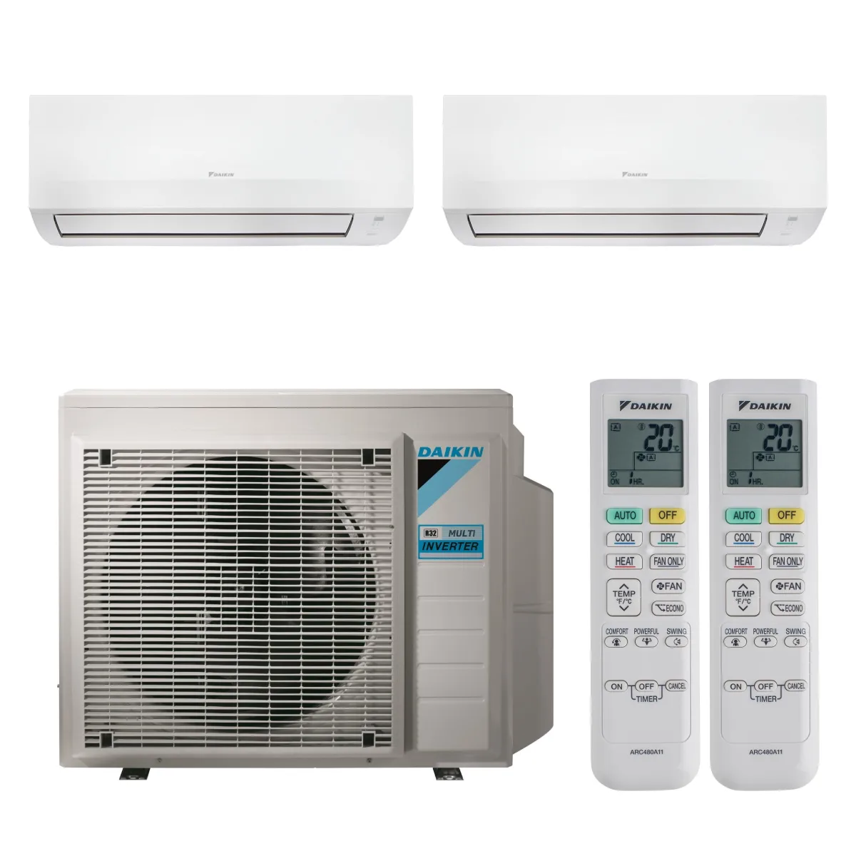 Multisplit Daikin Sensira 2 unități 9000+12000 BTU Multisplit Daikin Sensira 2 unități 9000+12000 BTU