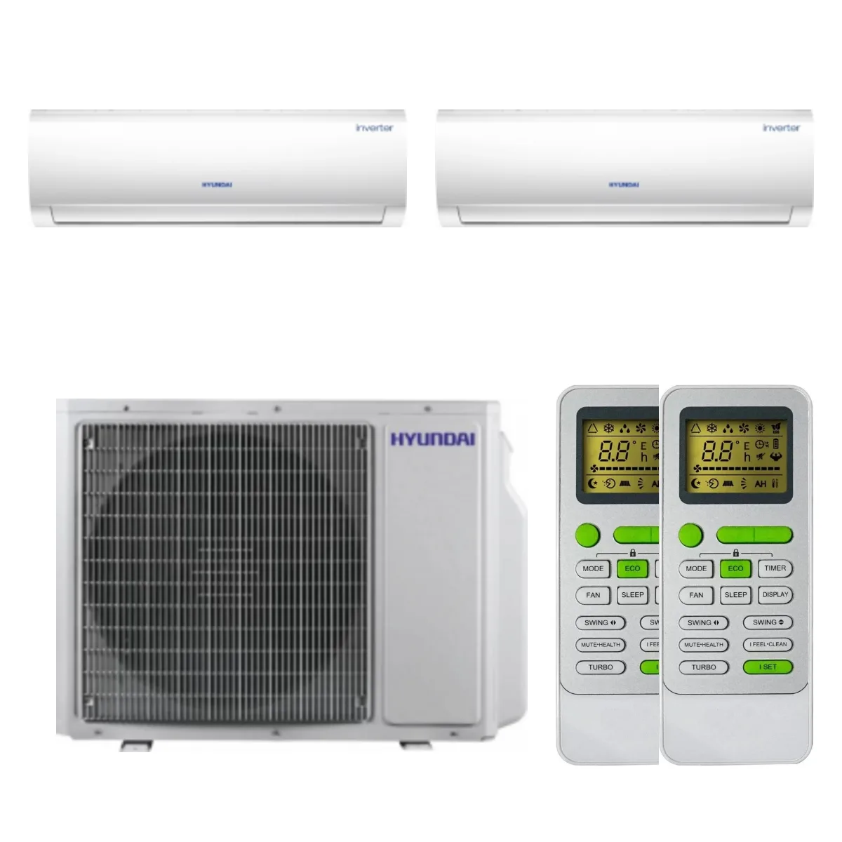 Set multisplit Hyundai 2 unități 2×12000 BTU Set multisplit Hyundai 2 unități 2×12000 BTU