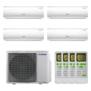 Set multisplit Hyundai 4 unități 3×9000+12000 BTU