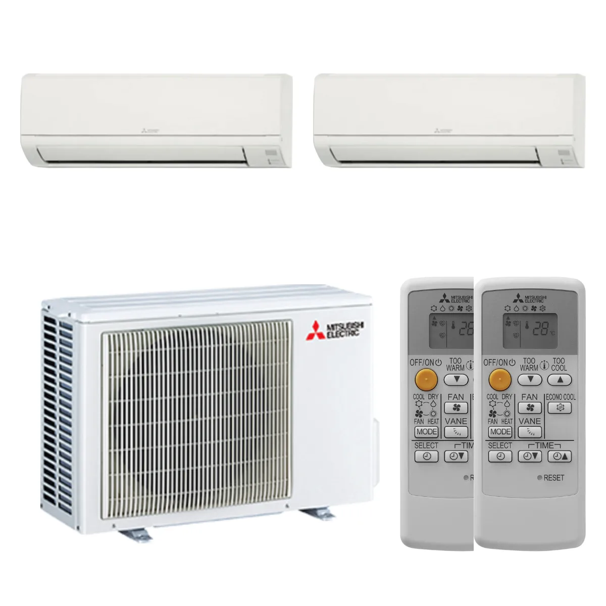 Set multisplit multisplit Mitsubishi Electric MSZ-DW 2 unități 9000+12000 BTU Set multisplit multisplit Mitsubishi Electric MSZ-DW 2 unități 9000+12000 BTU