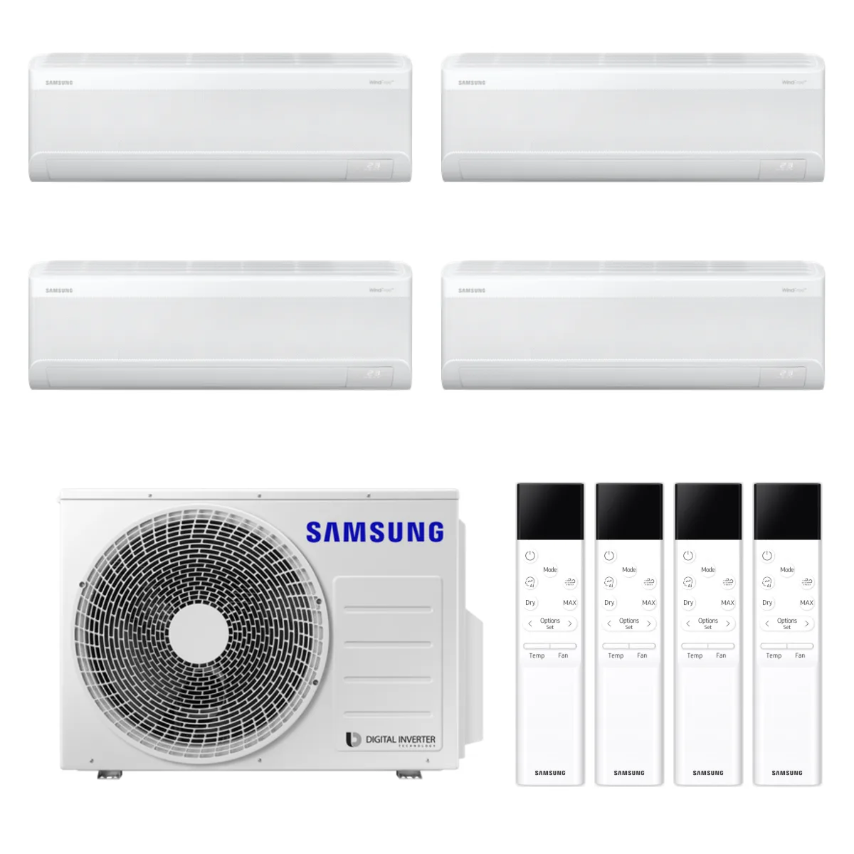 Set multisplit multisplit Samsung Wind-Free Comfort 4 unități 4×9000 BTU Set multisplit multisplit Samsung Wind-Free Comfort 4 unități 4×9000 BTU